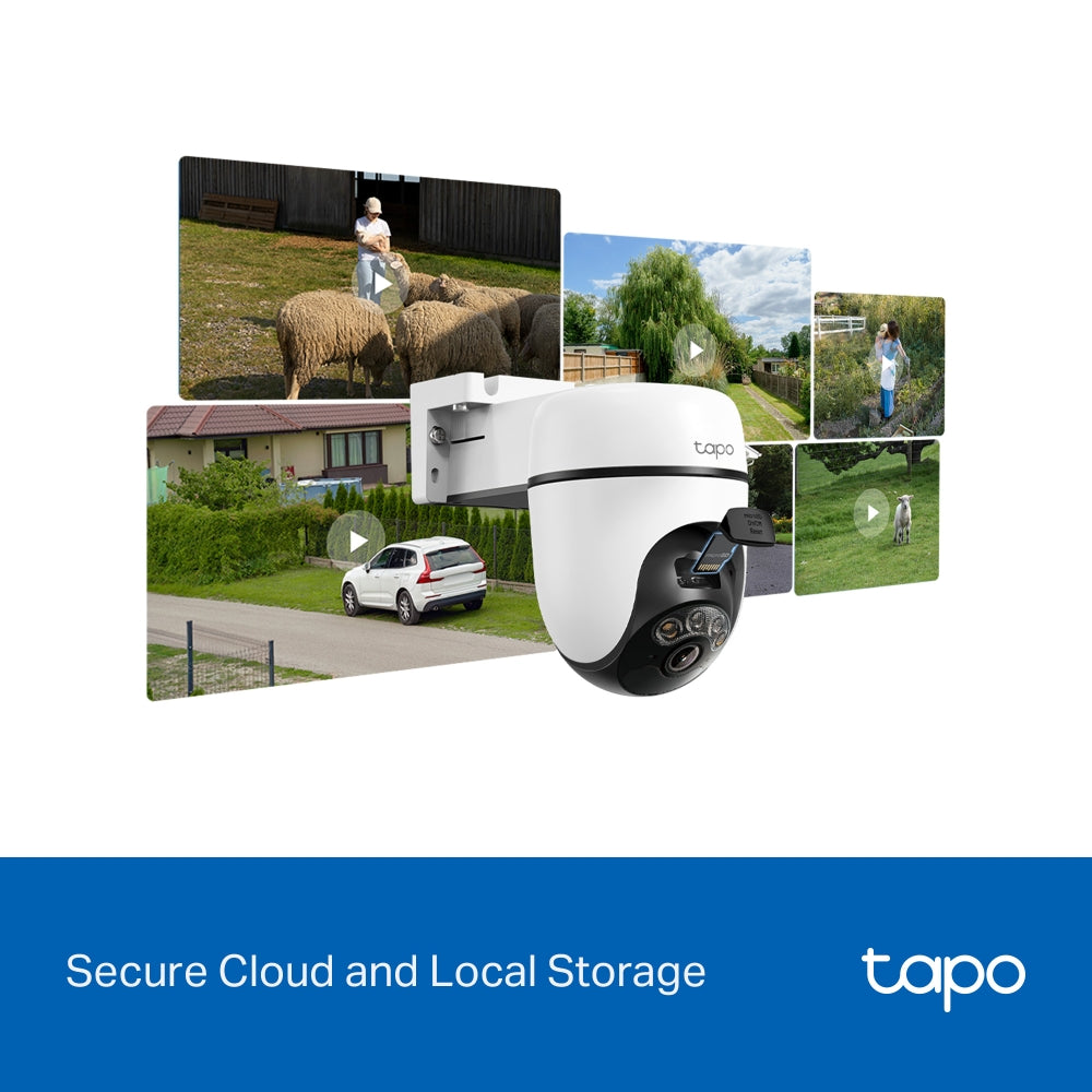 Tapo C630 KIT Twin Pack 3K Solar-Powered Pan/Tilt Security Camera Kit