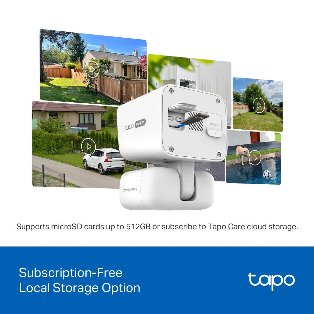 Tapo C645D KIT Solar-Powered Dual-Lens Pan/Tilt Security Camera Kit
