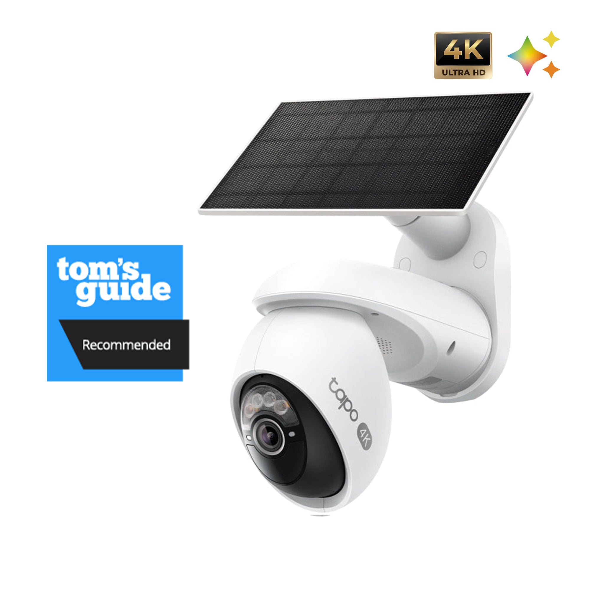 Tapo C660 KIT, Solar-Powered Pan-Tilt-Zoom 4K Security Camera