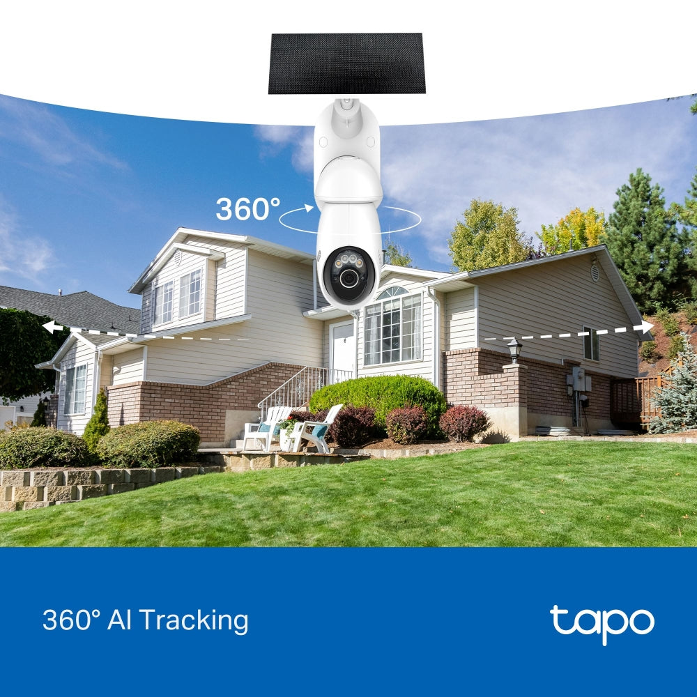 Tapo C660 KIT, Solar-Powered Pan-Tilt-Zoom 4K Security Camera