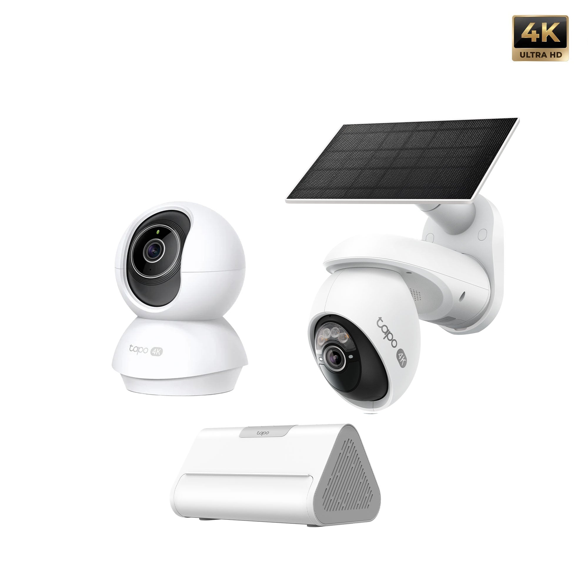 Tapo C660 KIT 4K Outdoor Camera + C250 Indoor Camera + Central Hub Bundle