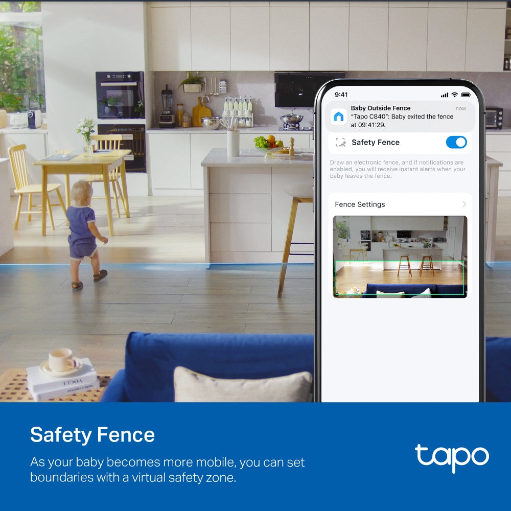 Dual-Lens Smart Baby Camera, Tapo C840