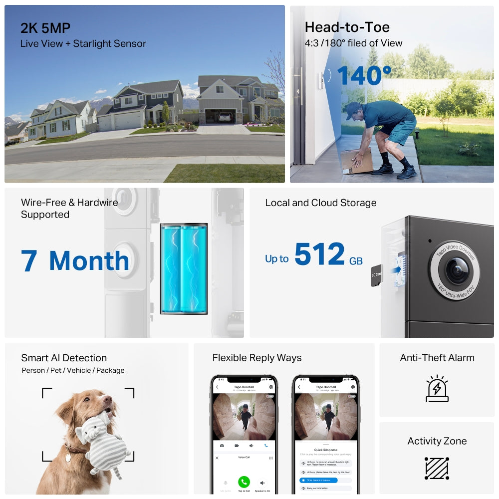 Tapo D235L Tapo Video Doorbell Camera