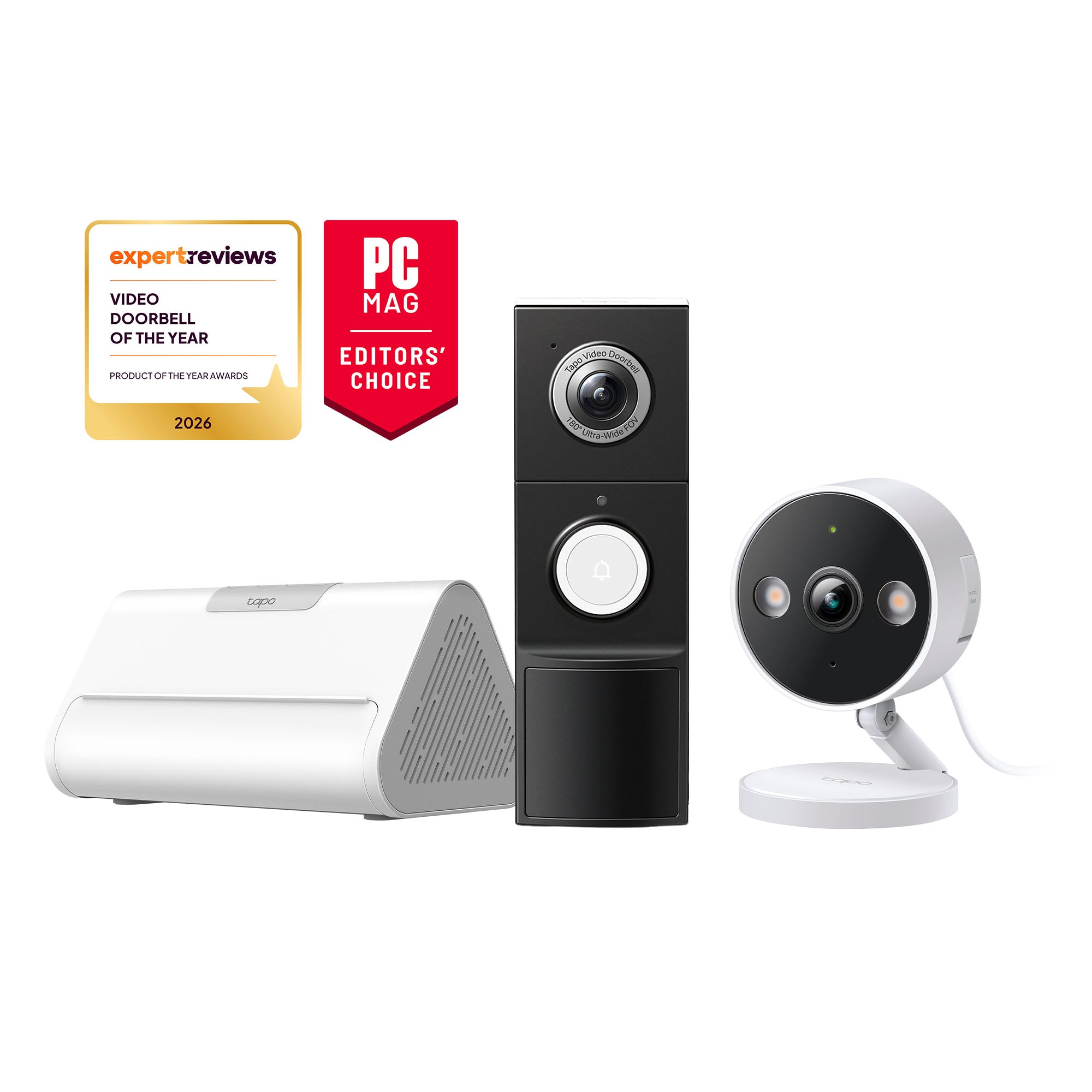 Award-Winning Indoor Cam & Doorbell Security with Hub Bundle