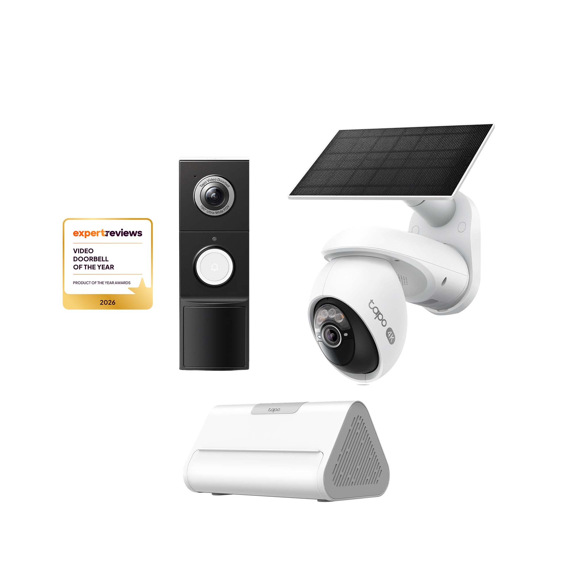 Tapo D235 Doorbell + C660 Outdoor Camera + Central Hub Bundle
