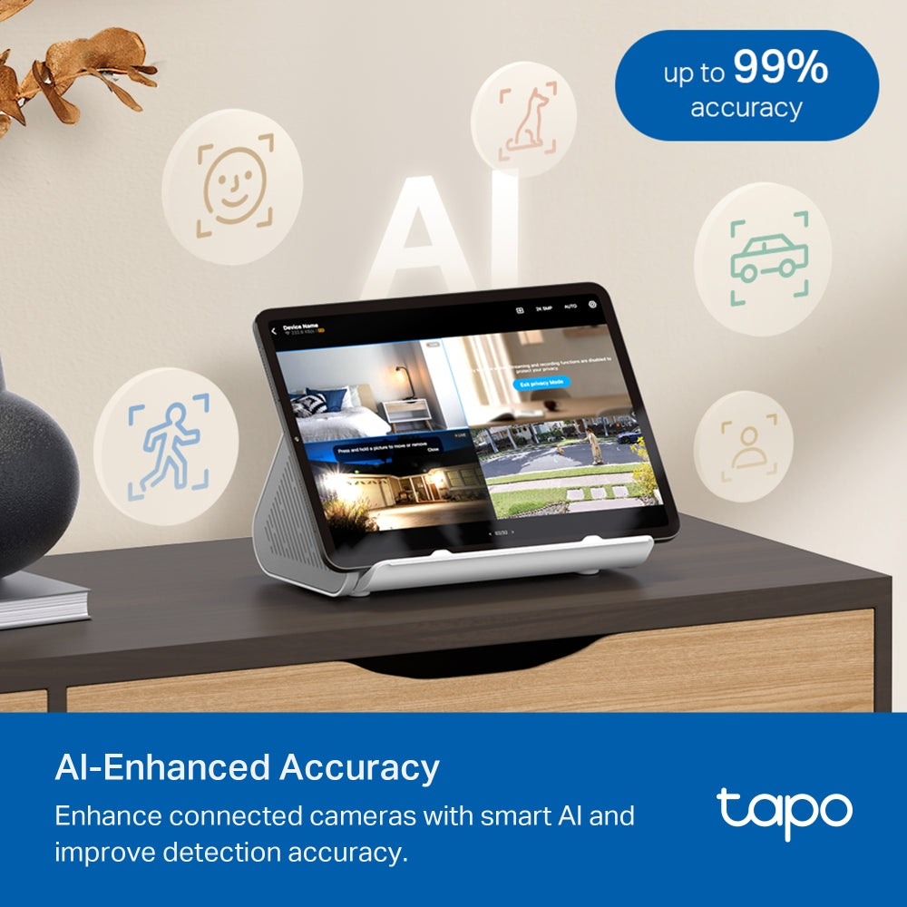 Tapo D235 Doorbell + C465 Outdoor Camera + Central Hub Bundle