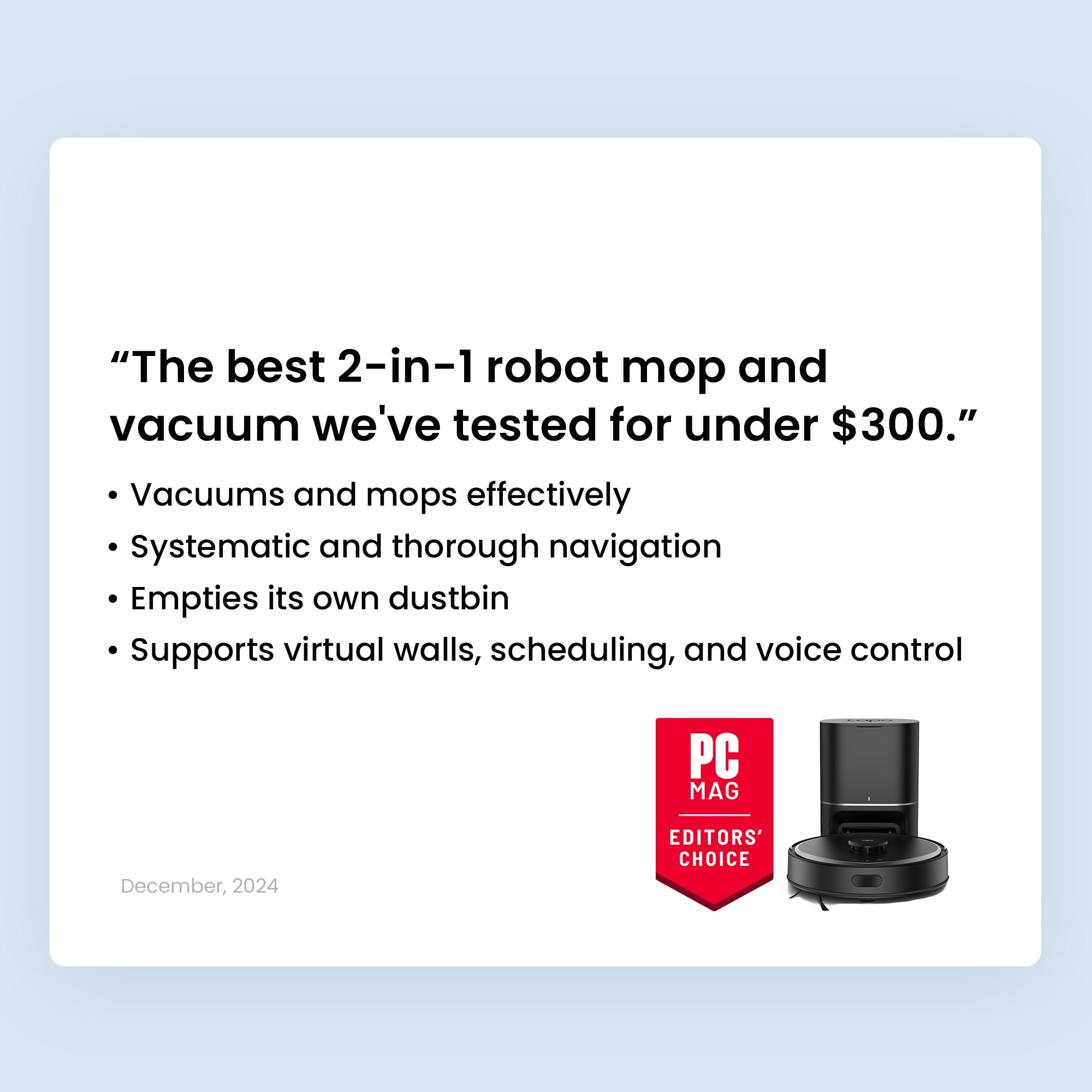 Ultra-Powerful Suction with LiDAR+IMU Dual Navigation Robot Vacuum & Mop + Smart Auto-Empty Dock, Tapo RV30 Max Plus
