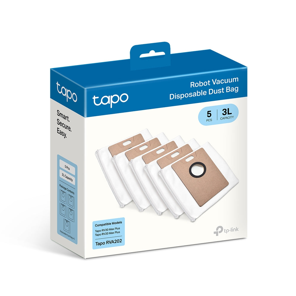 Robot Vacuum Disposable Dust Bags(5 Pcs), Tapo RVA202