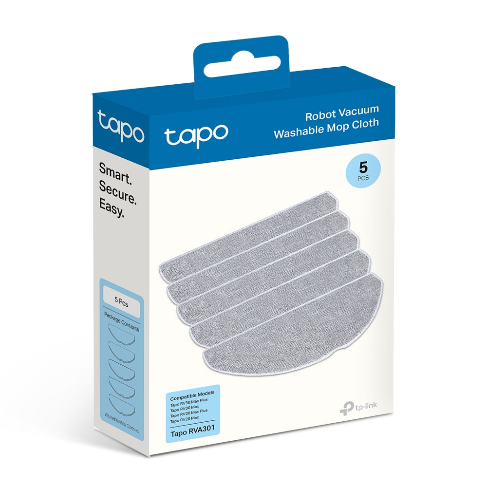 Tapo Robot Vacuum Washable Mop Cloth (5 Pcs), Tapo RVA301