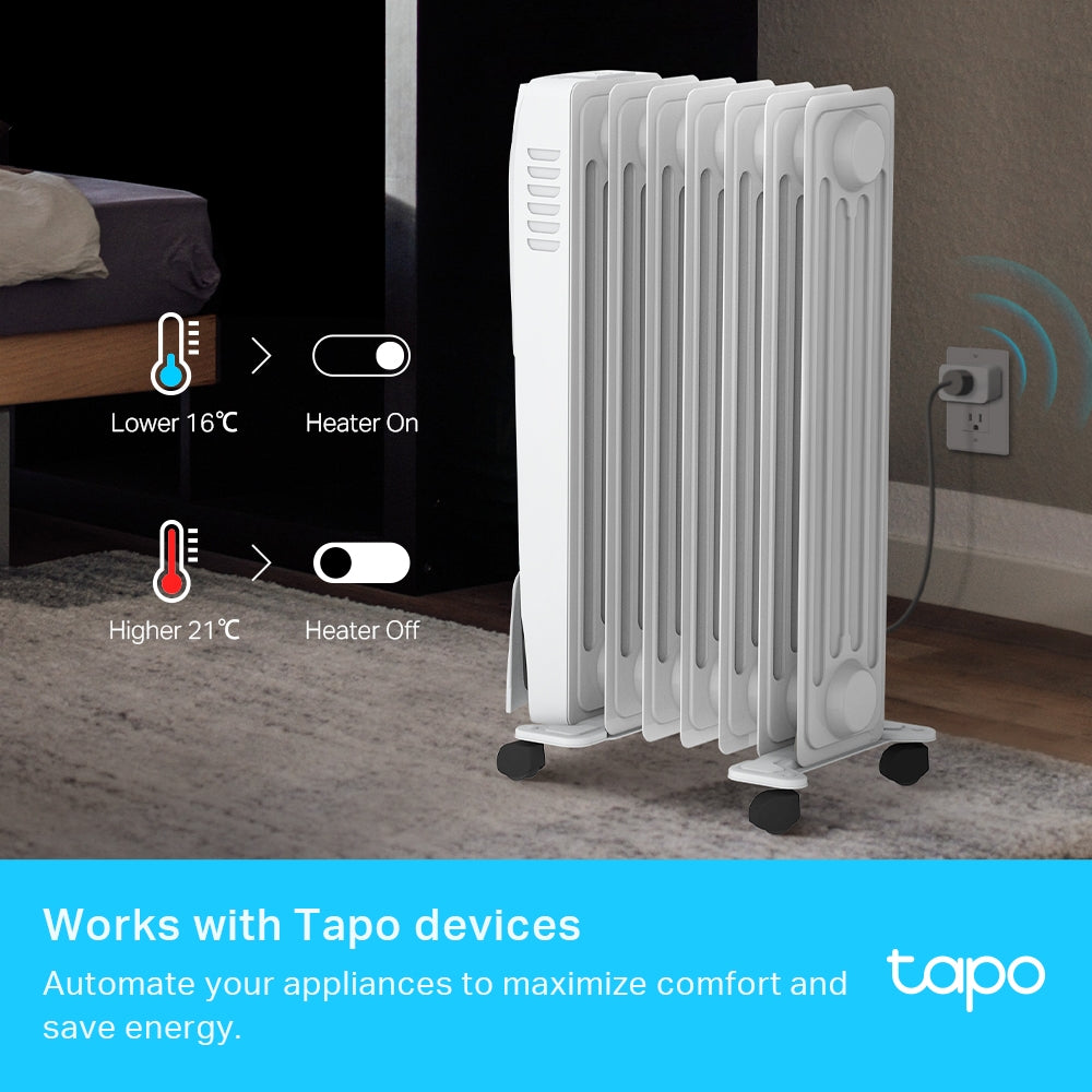 Tapo T315 Smart Temperature & Humidity Monitor, LCD Display, Real-time Notifications