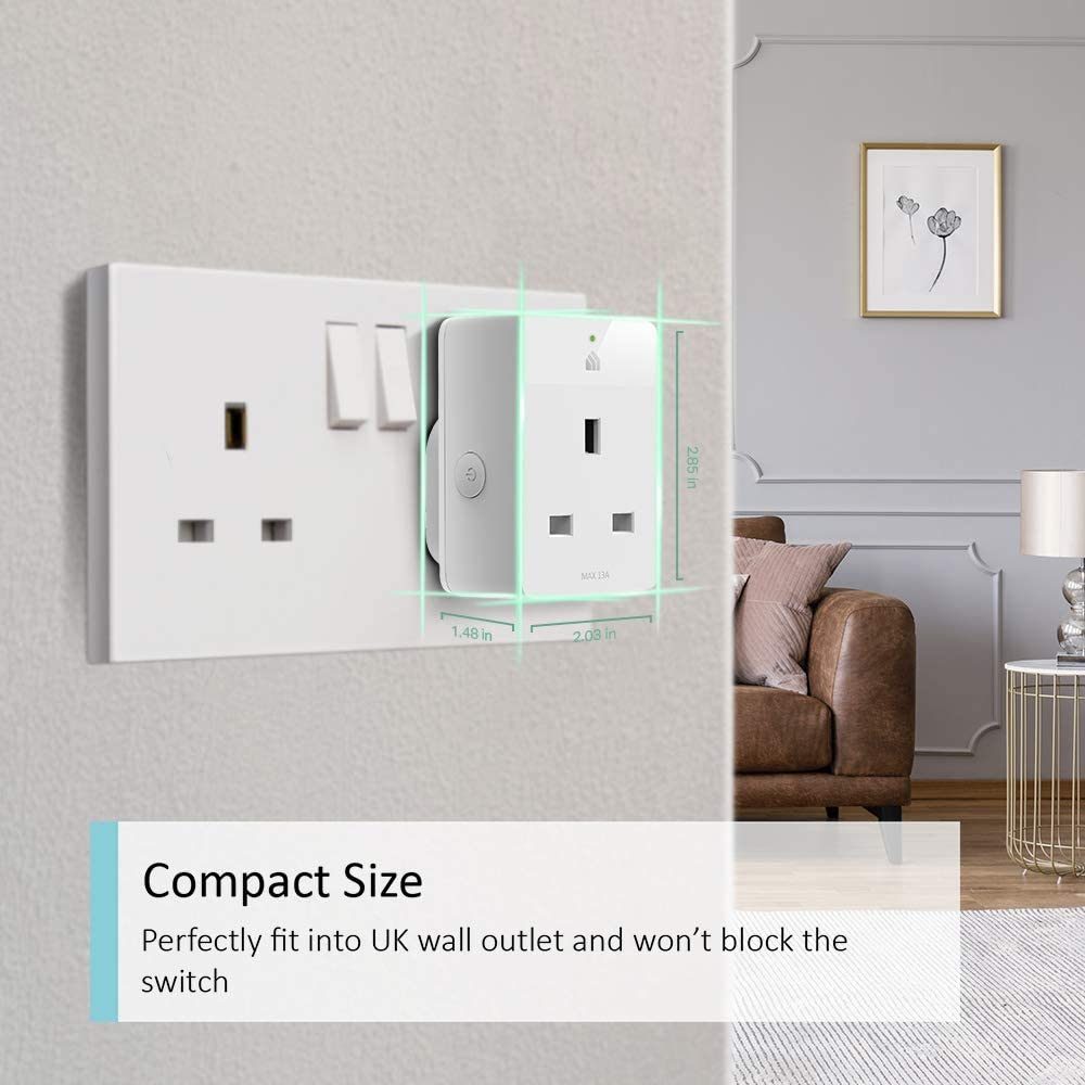 Kasa Mini Smart Plug with Energy Monitoring (KP115 4 Pack)