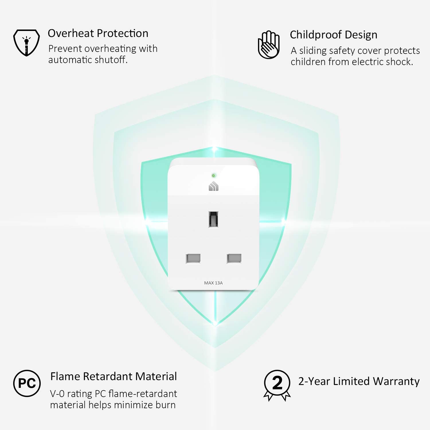 Kasa Mini Smart Plug with Energy Monitoring (KP115 4 Pack)