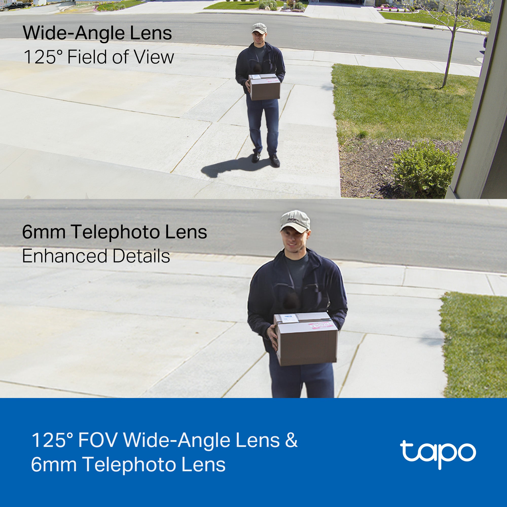 Tapo C246D Indoor/Outdoor Dual Lens Security Camera with Pan-Tilt-Zoom