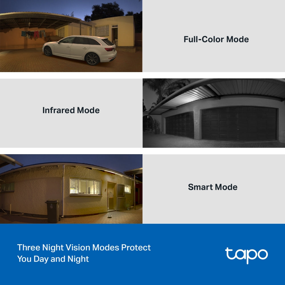 Tapo TC41 2K Outdoor Pan/Tilt/Zoom Security Camera with Full-Colour Night Vision