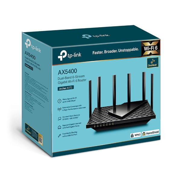 Archer AX72 AX5400 Dual-Band Gigabit Wi-Fi 6 Router