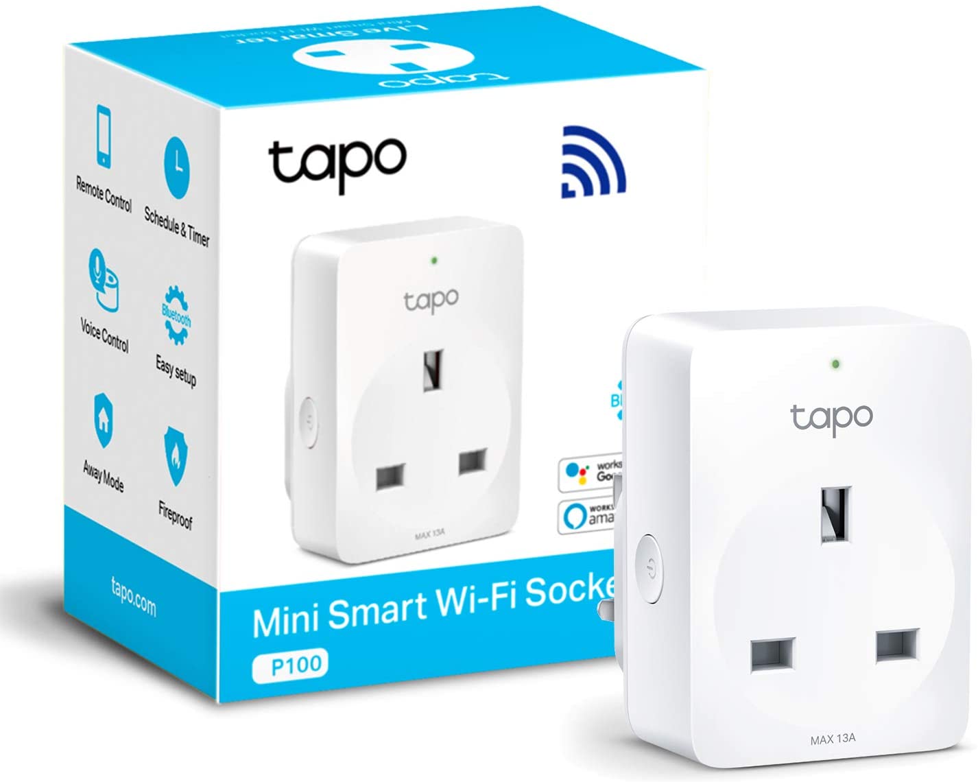 Mini Smart Wi-Fi Plug, Tapo P100