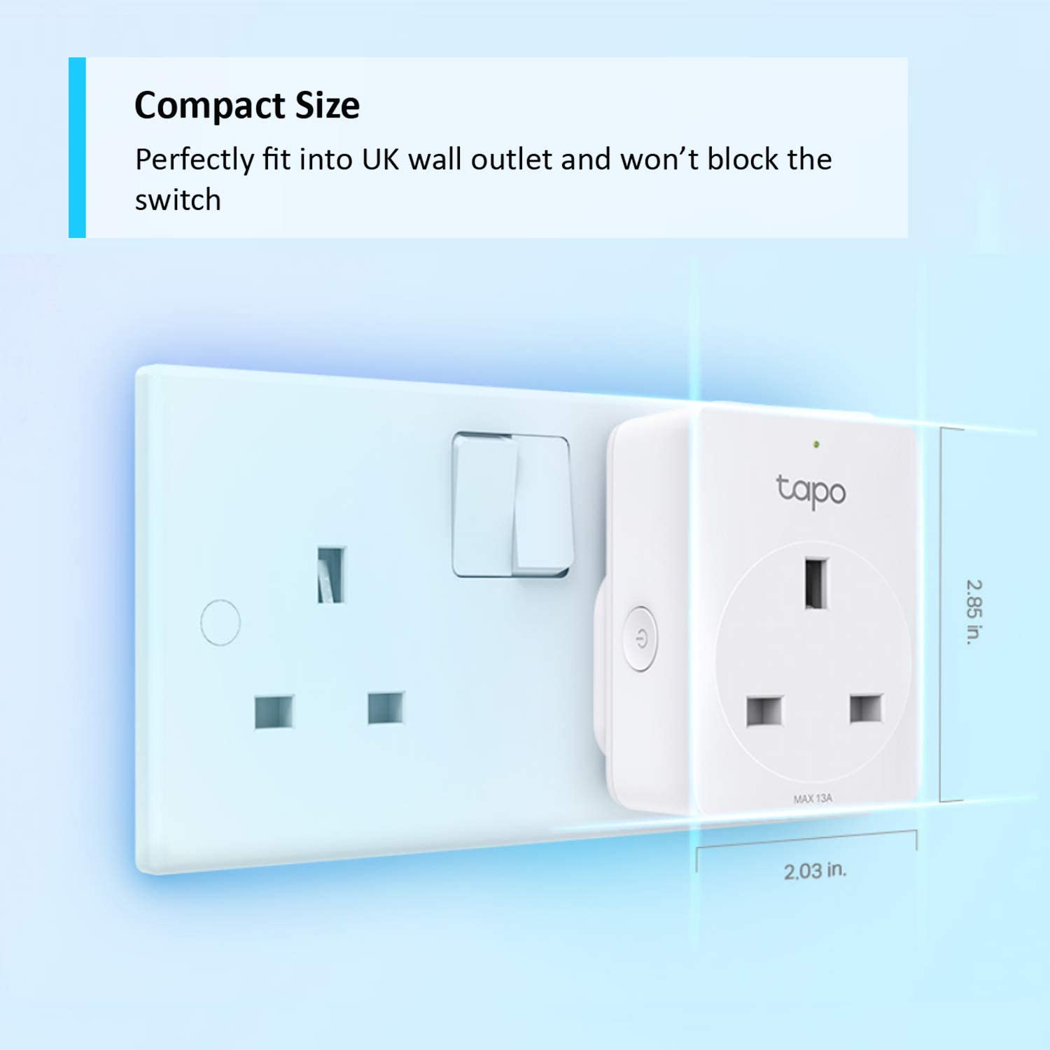 Mini Smart Wi-Fi Plug, Tapo P100