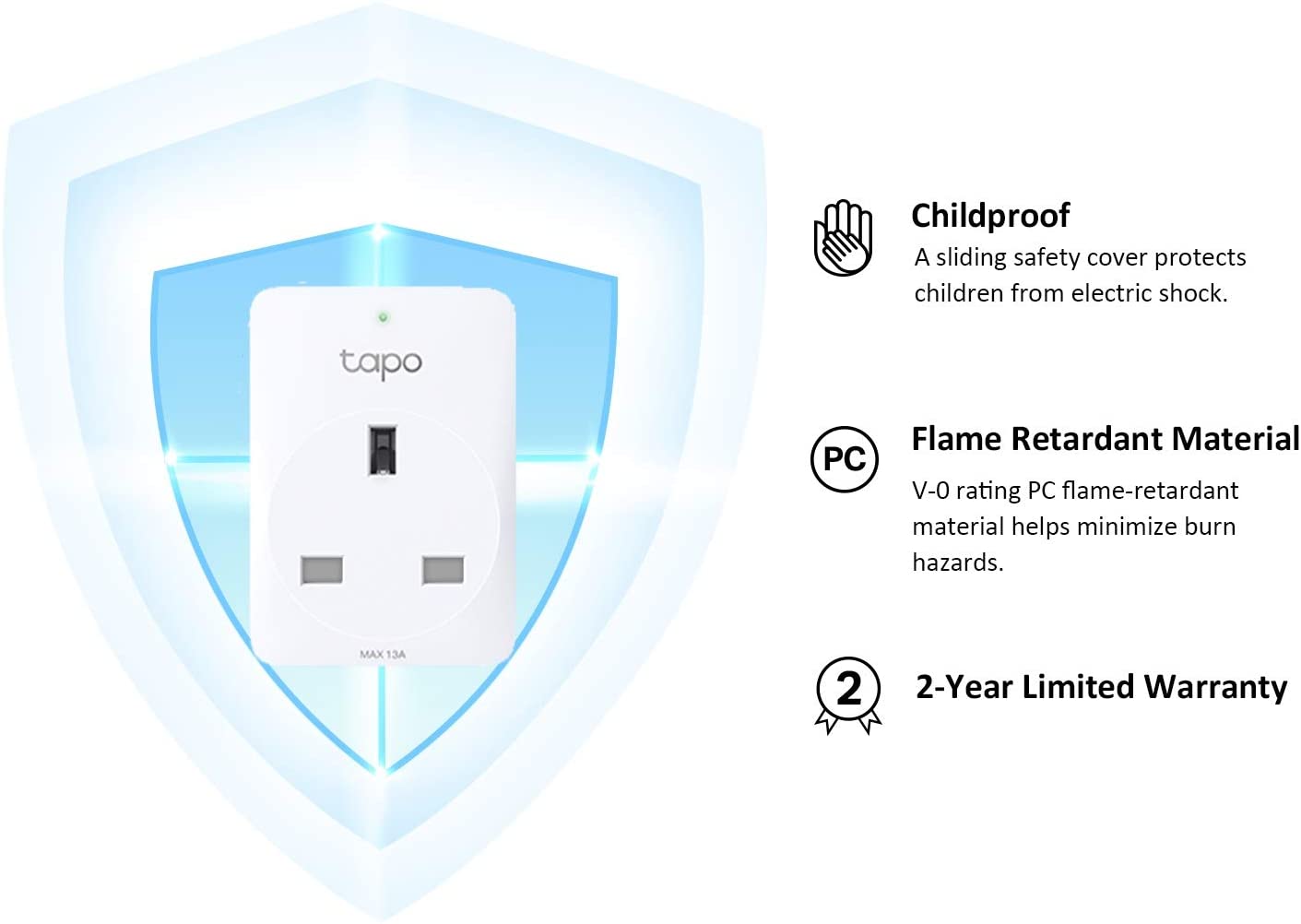 Mini Smart Wi-Fi Plug, Tapo P100 4-pack