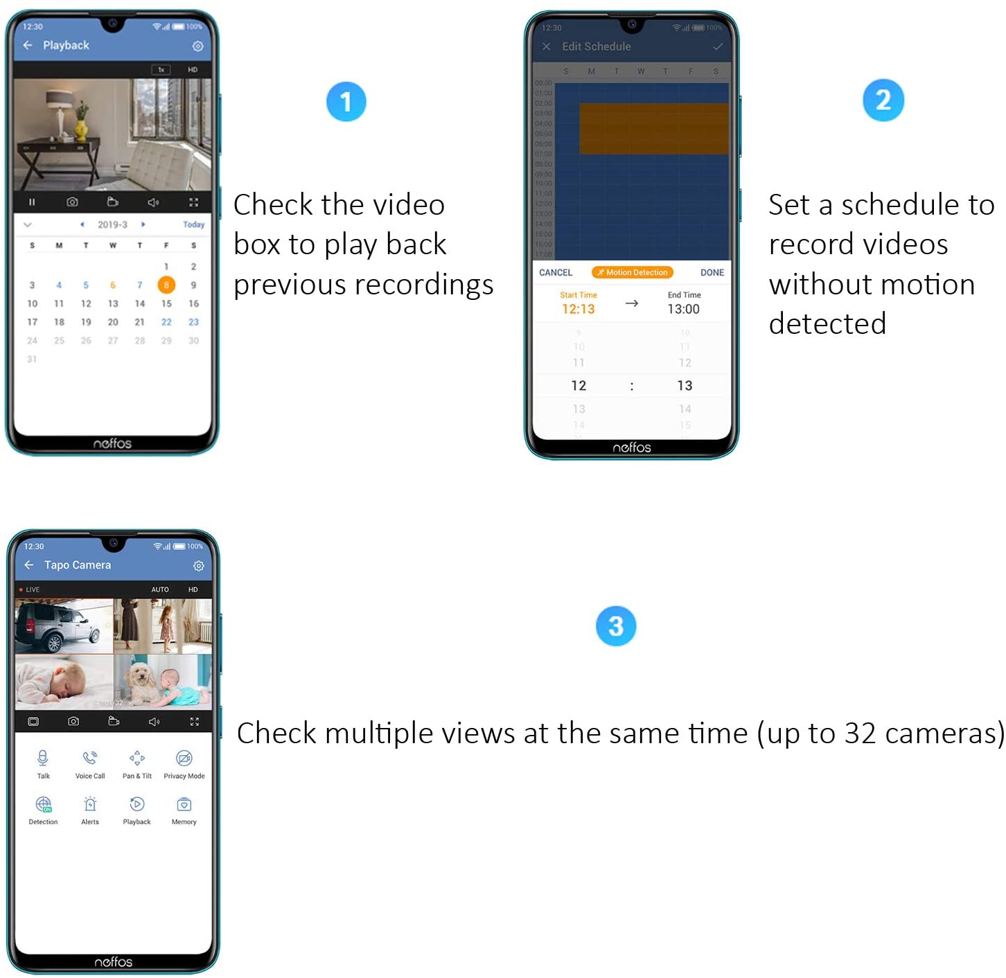 Tapo C110 Mini Indoor 3MP Wi-Fi Security Camera Twin Pack