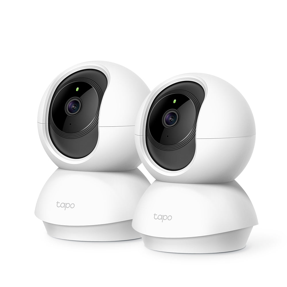 Tapo C210, 2K 3MP High Definition Pan/Tilt Indoor Cam, Twin Pack