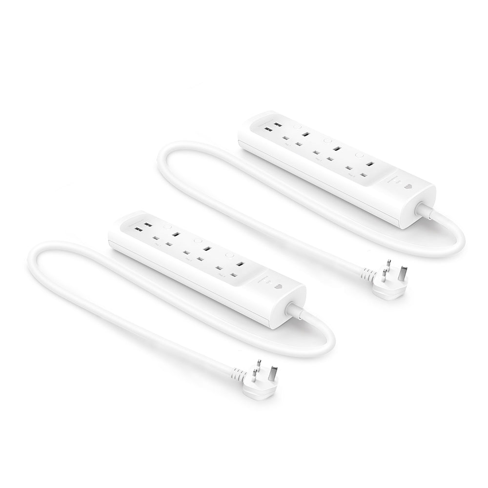 Kasa WiFi Power Strip 3 outlets with 2 USB Ports (KP303 Twin Pack)