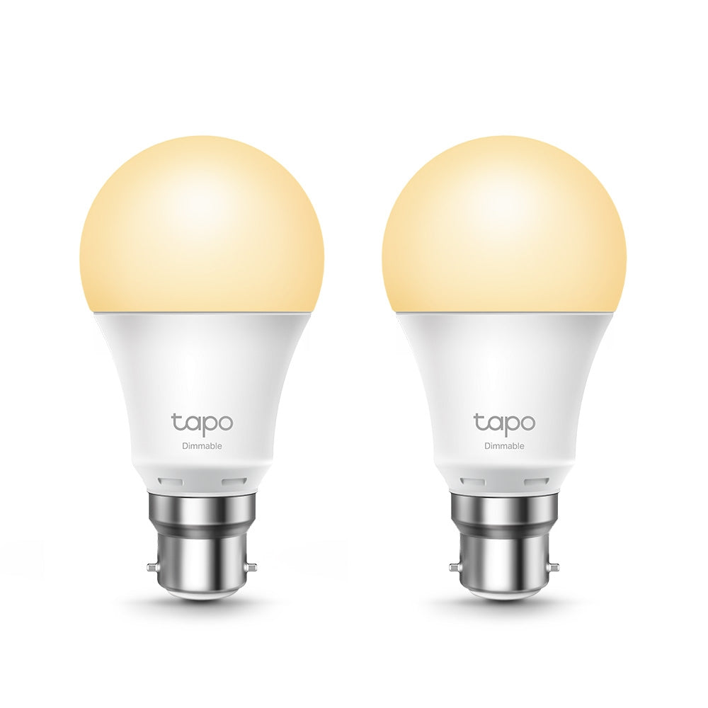 Smart Bulb B22 Dimmable Soft Warm White, Tapo L510B 2-pack