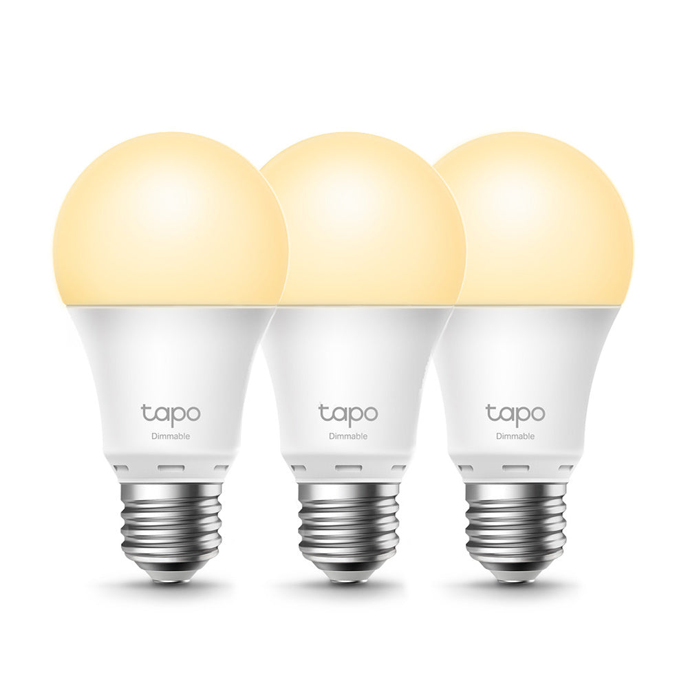 Tapo L510E Smart Bulb E27 Dimmable Soft Warm White, Triple Pack