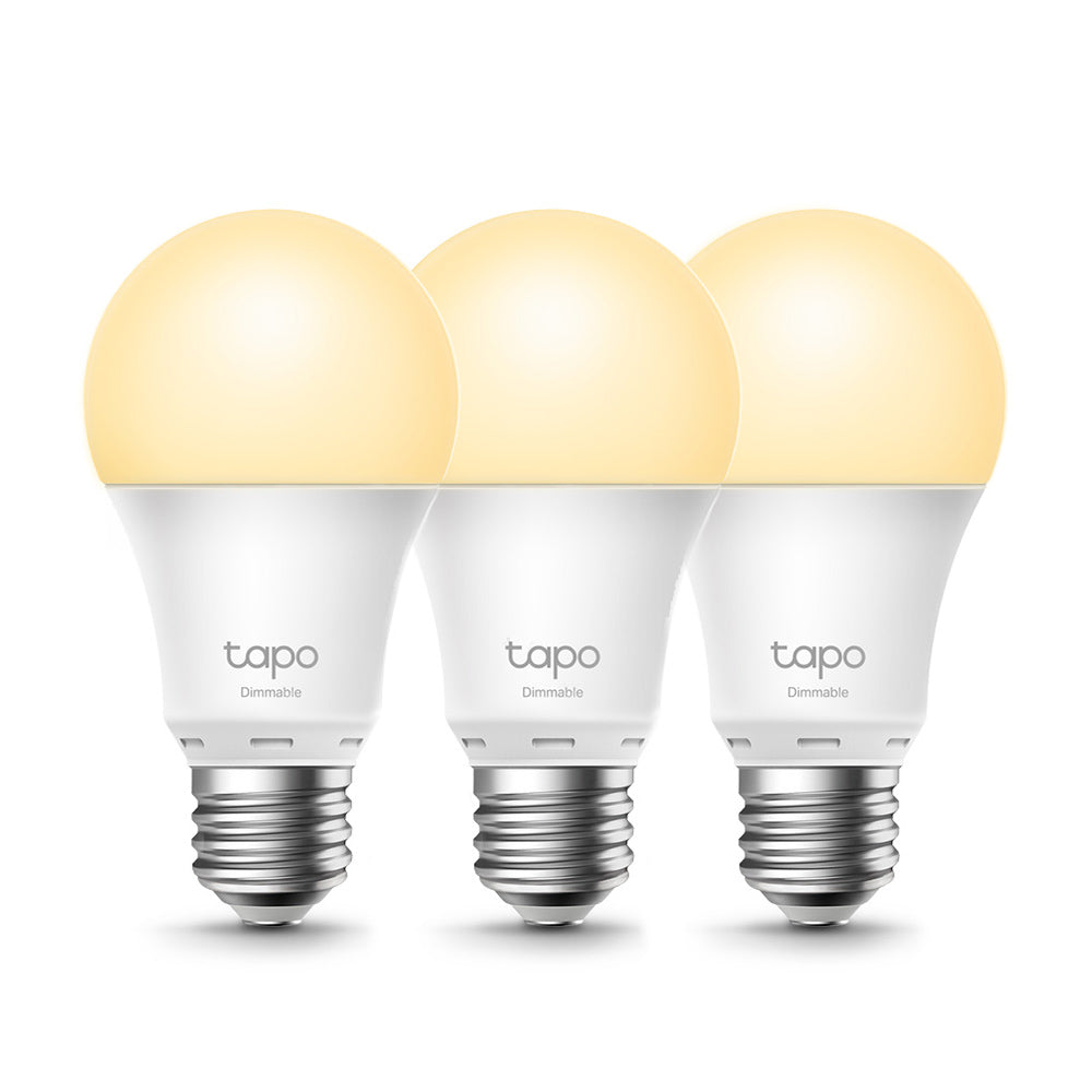 Smart Bulb E27 Dimmable Soft Warm White, Tapo L510E 3-pack