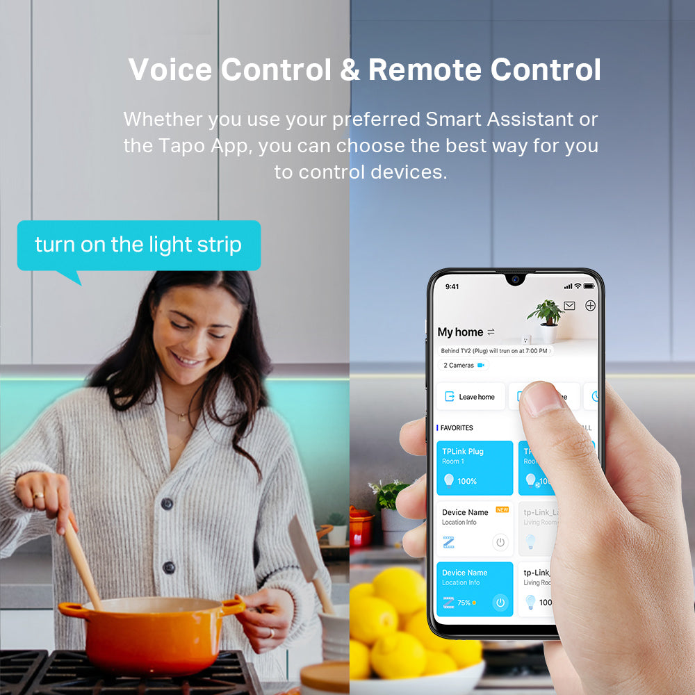 Smart LED Light Strip 5 Meters, RGB Multicolour , Tapo L900-5 Twin Pack