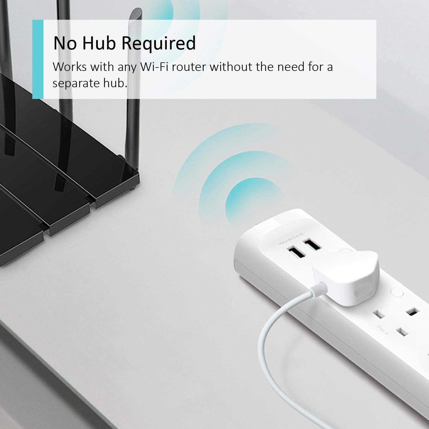 Kasa WiFi Power Strip 3 outlets with 2 USB Ports (KP303)