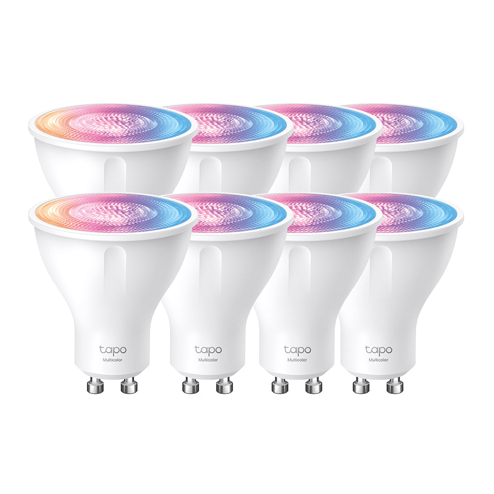 Tapo L630 Smart Gu10 Spotlight Bulb, Multicolour, 8-pack