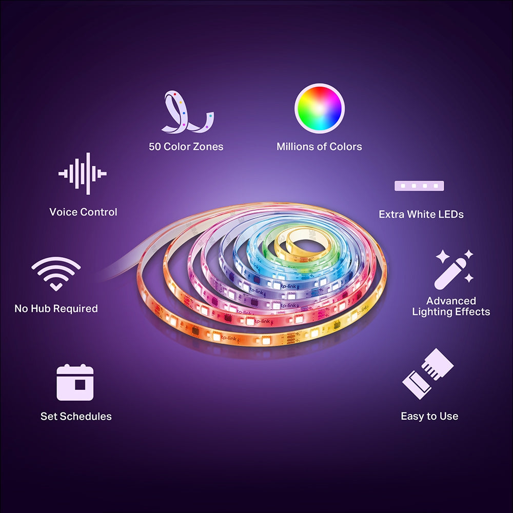 Smart Wi-Fi Multicolour Light Strip 5 Meters, Tapo L930-5
