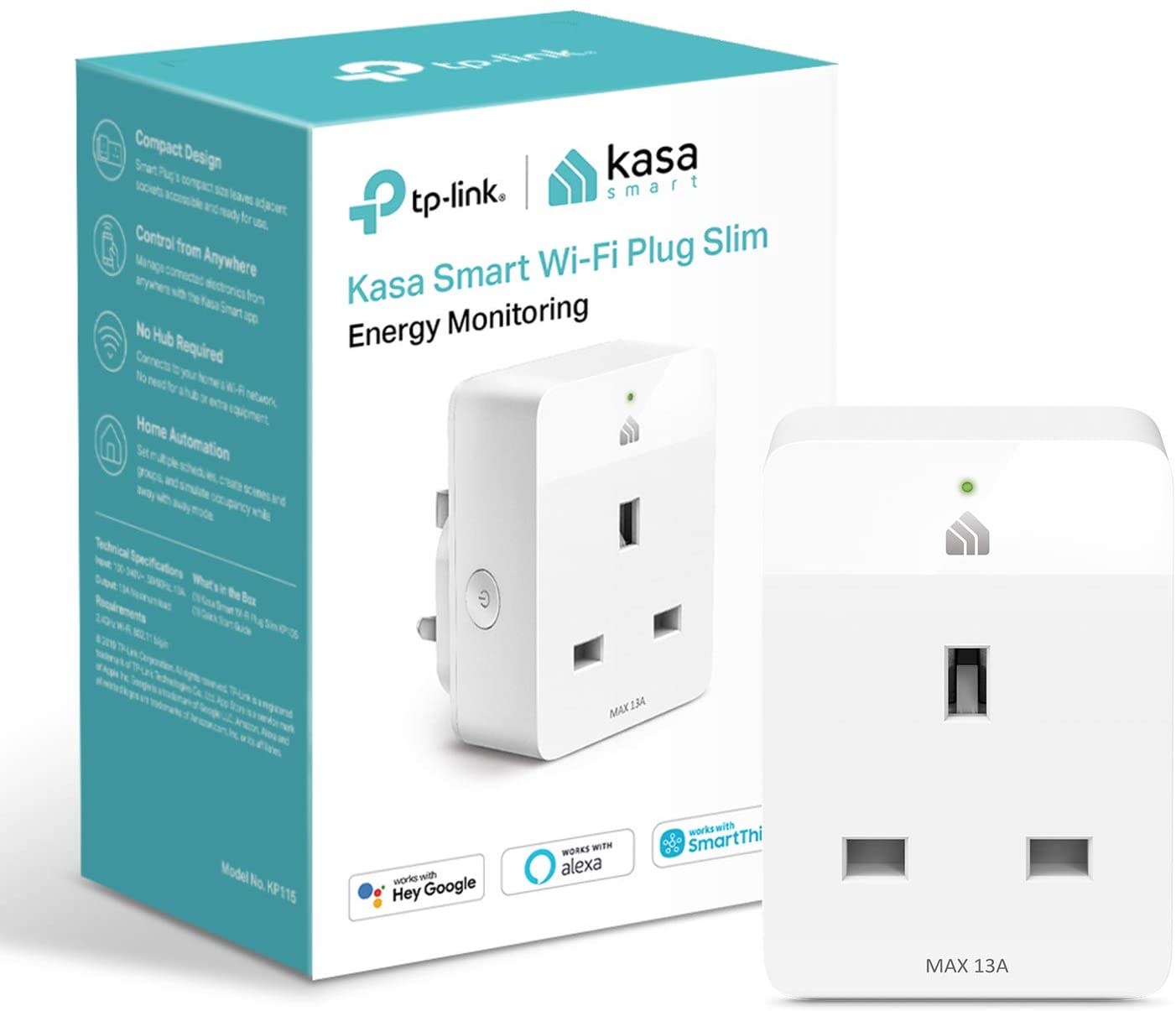 KP115 Kasa Mini Smart Plug with Energy Monitoring