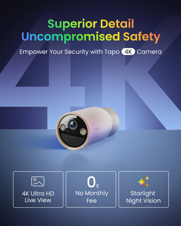 Tapo C460 Battery-Powered 4K Security Camera with Magnetic Base
