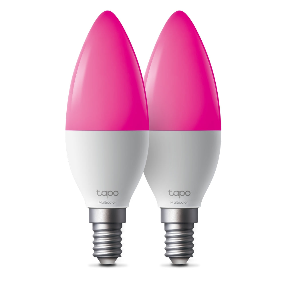 Smart Wi-Fi Candle Multicolour Light Bulb, Tapo L430C 2-pack