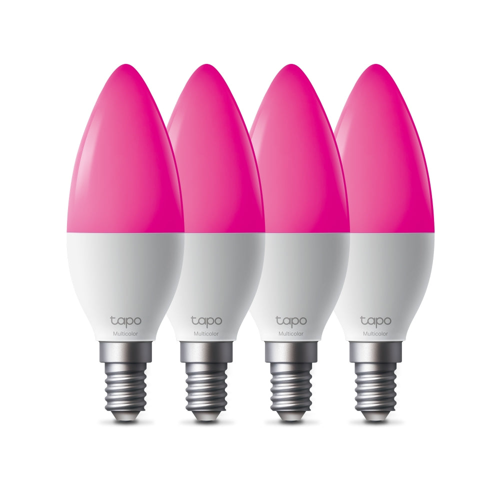 Smart Wi-Fi Candle Multicolour Light Bulb, Tapo L430C 4-pack