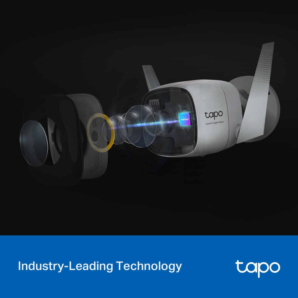Tapo C325WB 2K Outdoor Security Camera with Colour-Pro Night Vision Twin Pack
