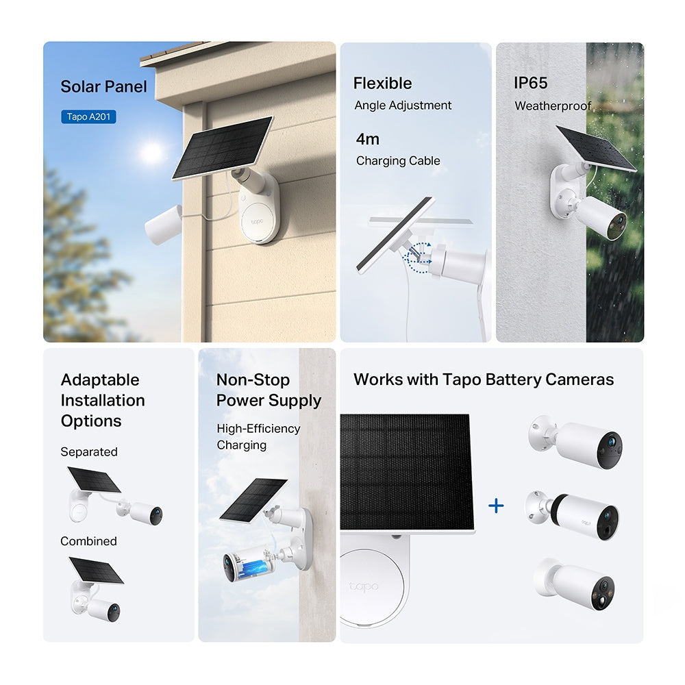 Solar Panel Camera Dock, Tapo A201