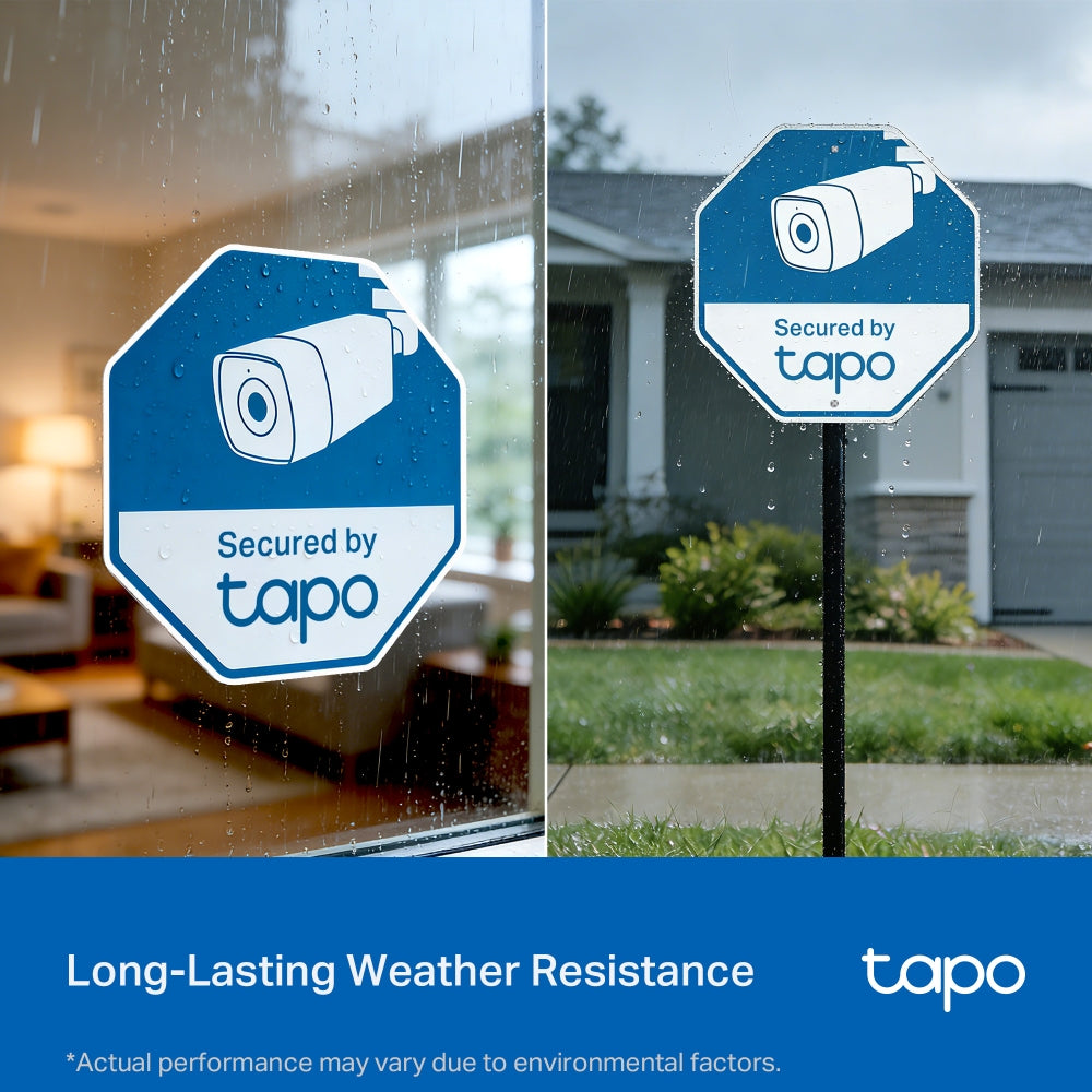 Tapo Security Sign & Sticker Pack