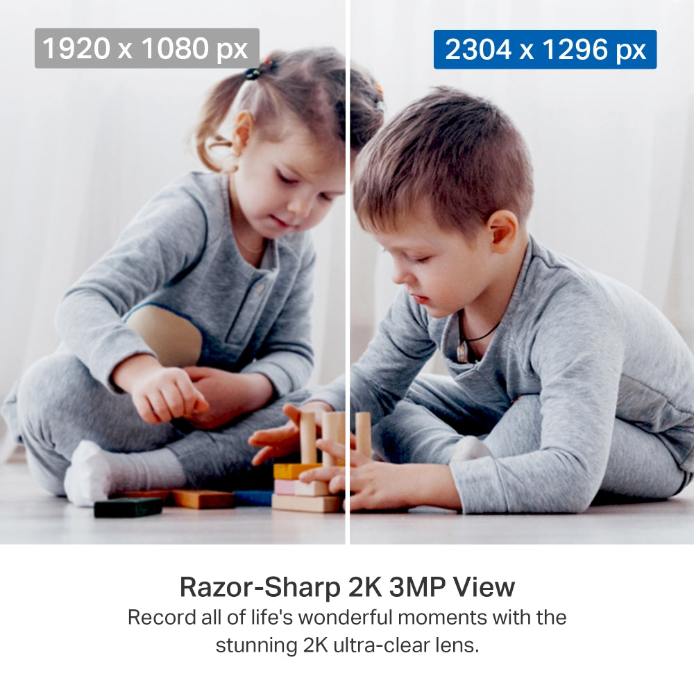 Tapo C211 Black Indoor 2K Wi-Fi Security Camera with Pan/Tilt/Zoom Twin Pack