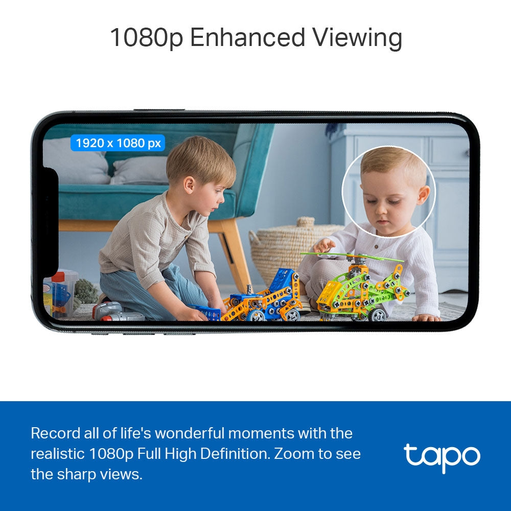 Tapo TC60 Mini Indoor 1080p Wi-Fi Security Camera Twin Pack