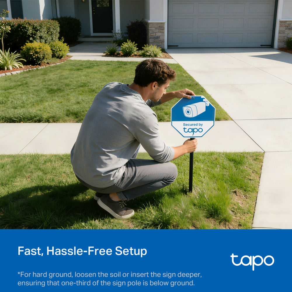 Tapo Security Sign & Sticker Pack