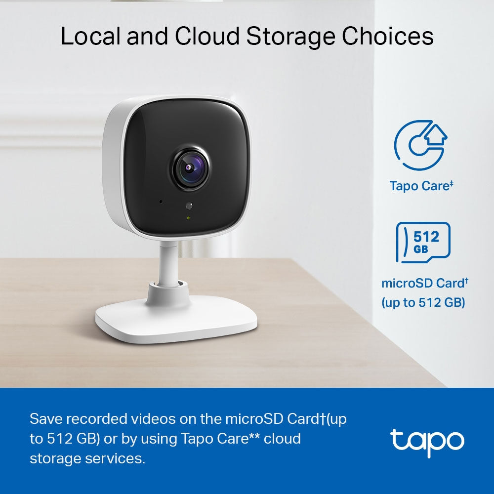 Tapo TC60 Mini Indoor 1080p Wi-Fi Security Camera Twin Pack
