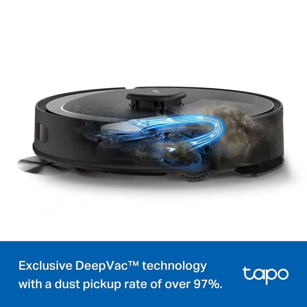 Ultra-Powerful Suction with LiDAR+IMU Dual Navigation Robot Vacuum & Mop, Tapo RV30 Max