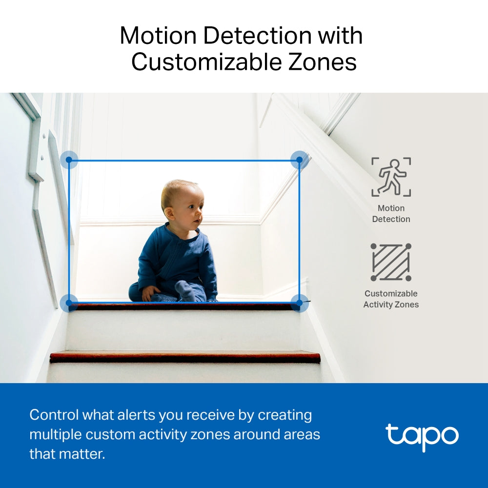 Tapo C220 Indoor 2K QHD Wi-Fi Security Camera with Pan/Tilt/Zoom Twin