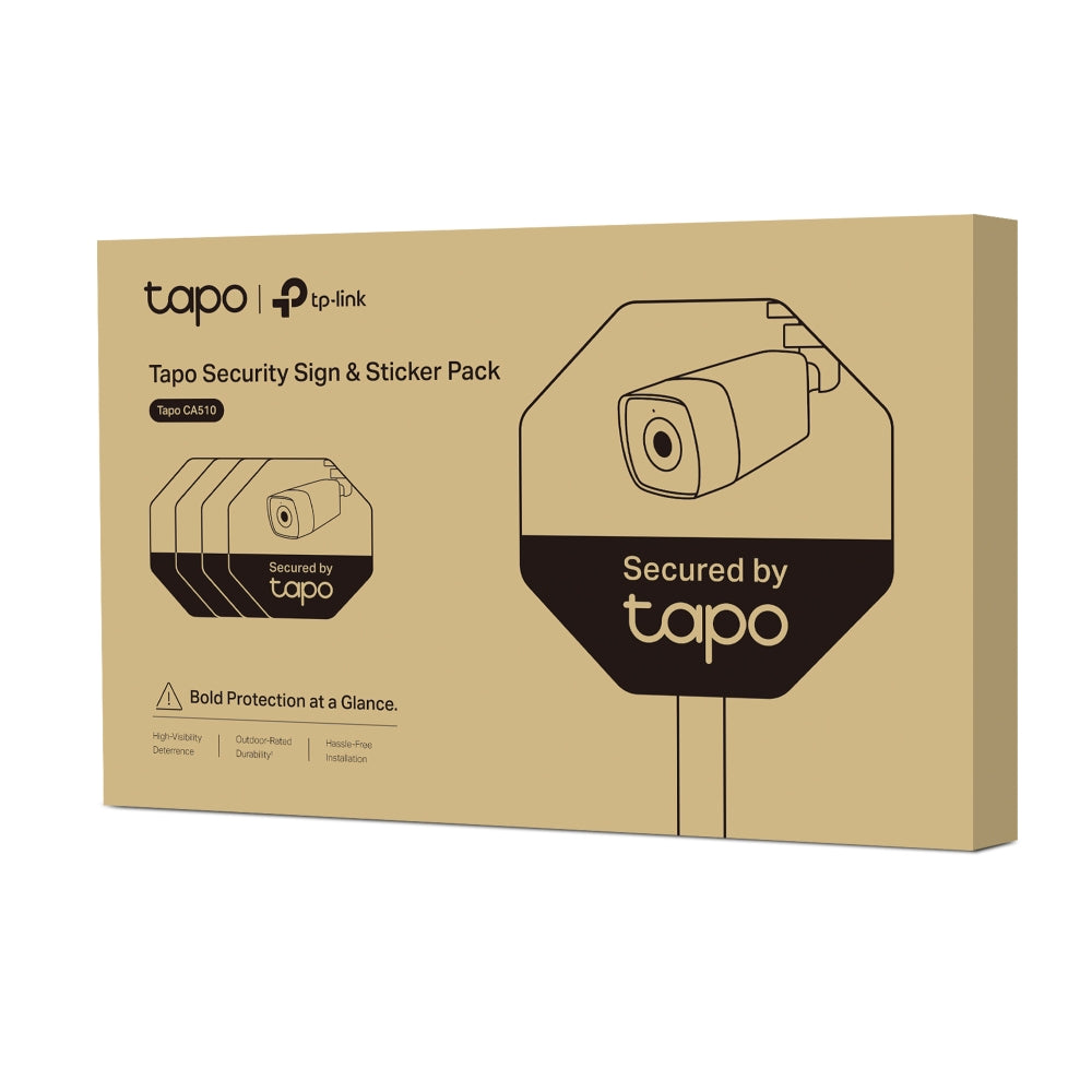 Tapo Security Sign & Sticker Pack