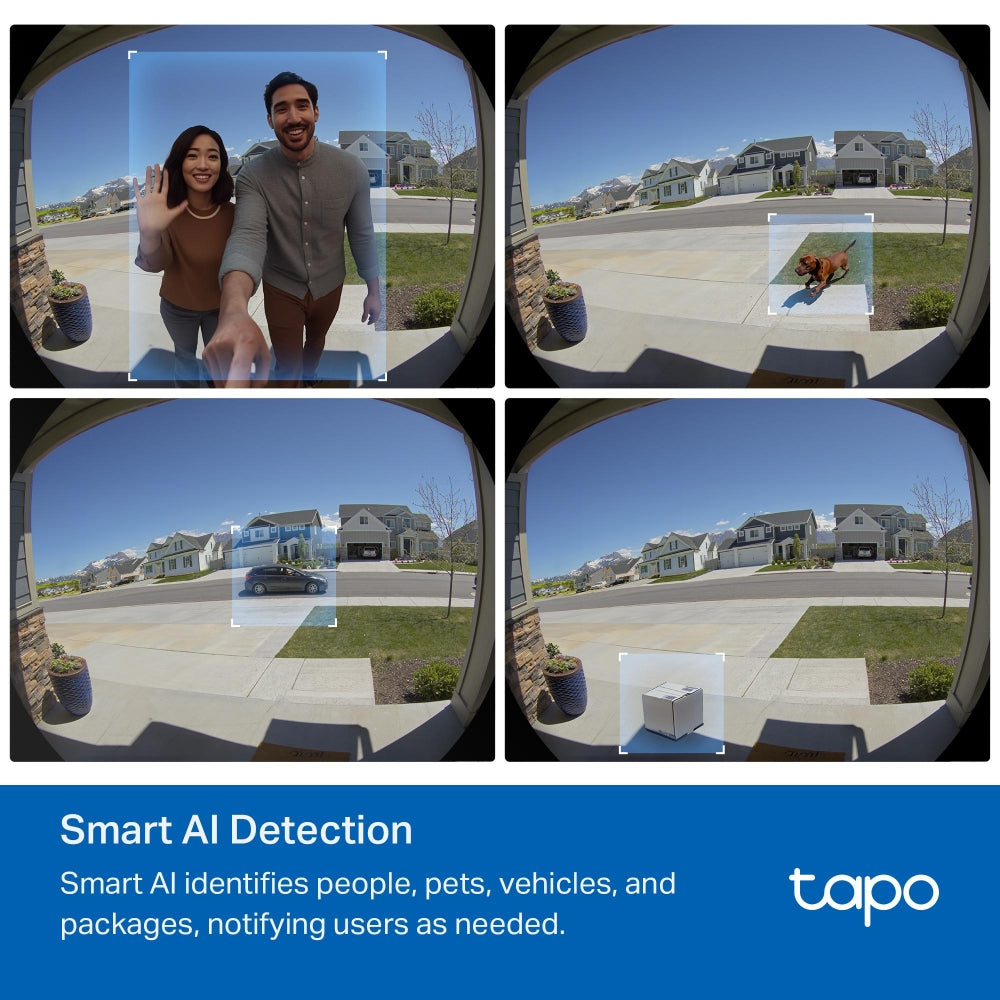 Tapo D235 Doorbell + C660 Outdoor Camera + Central Hub Bundle