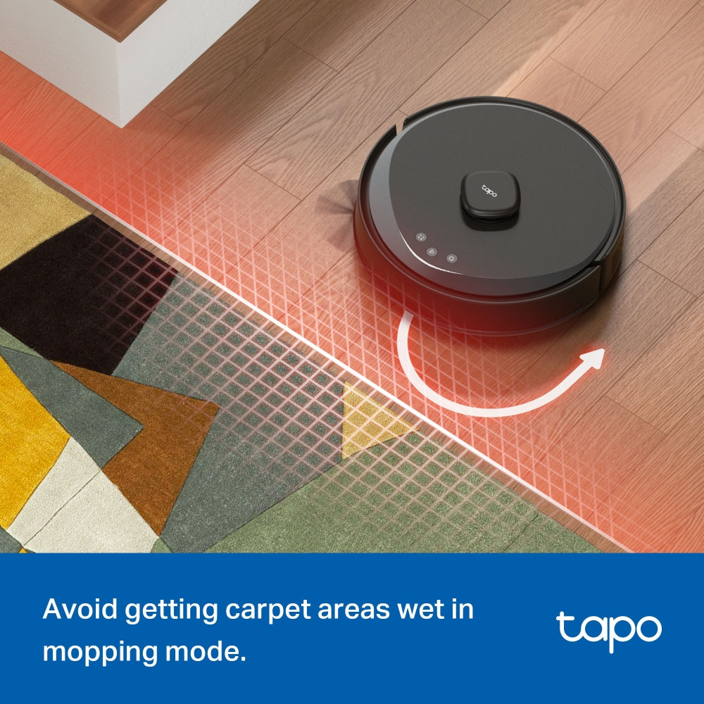 Ultra-Powerful Suction with LiDAR+IMU Dual Navigation Robot Vacuum & Mop + Smart Auto-Empty Dock, Tapo RV30 Max Plus