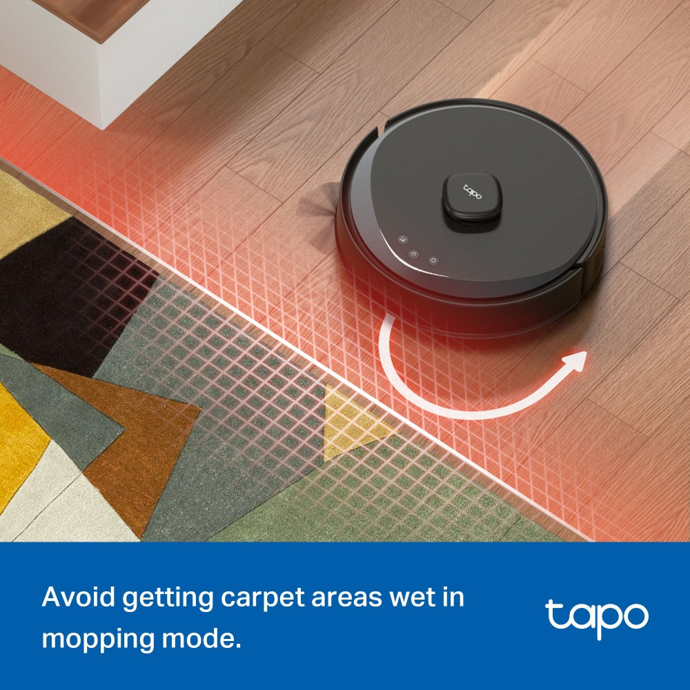 Ultra-Powerful Suction with LiDAR+IMU Dual Navigation Robot Vacuum & Mop, Tapo RV30 Max