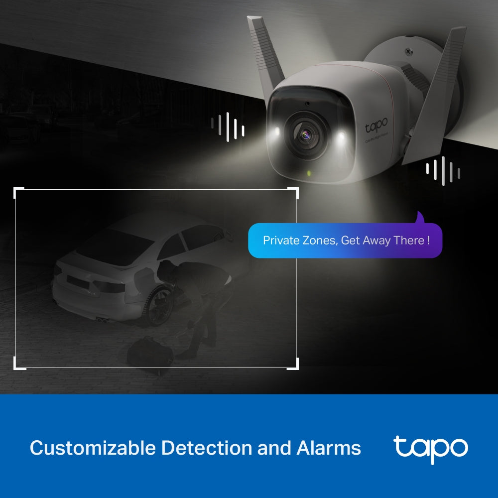 Tapo C325WB Outdoor Security Camera 2K QHD, ColorPro Night Vision